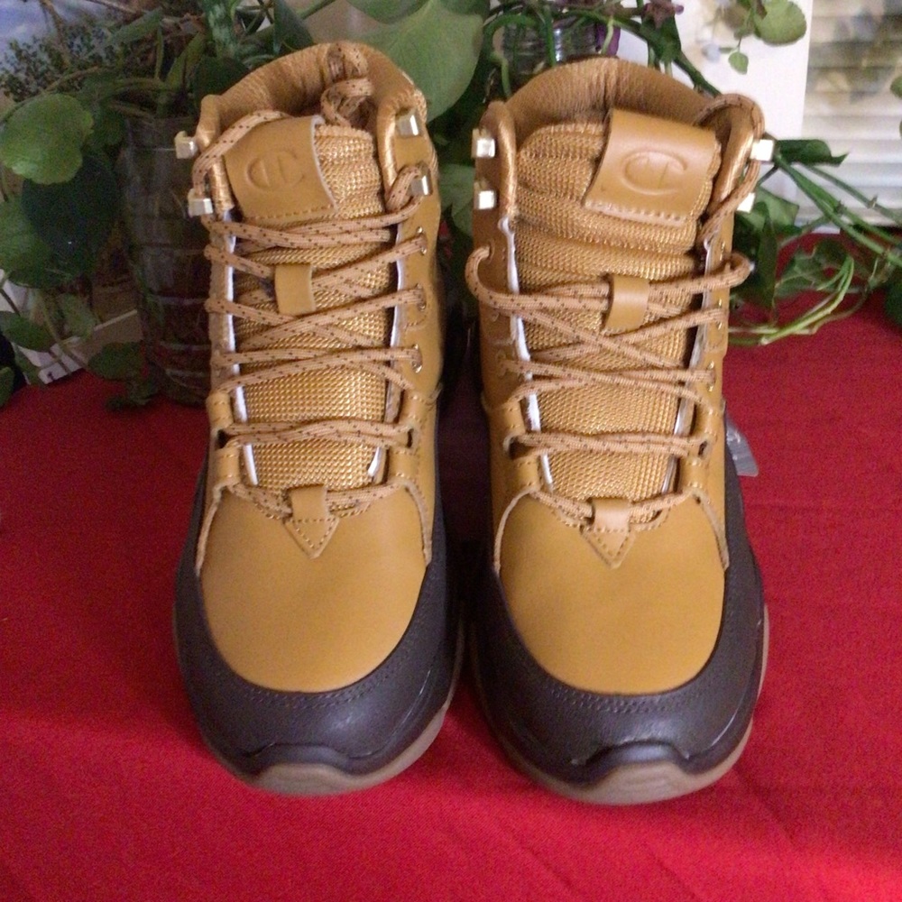 Champion boys wheat colored sneakers